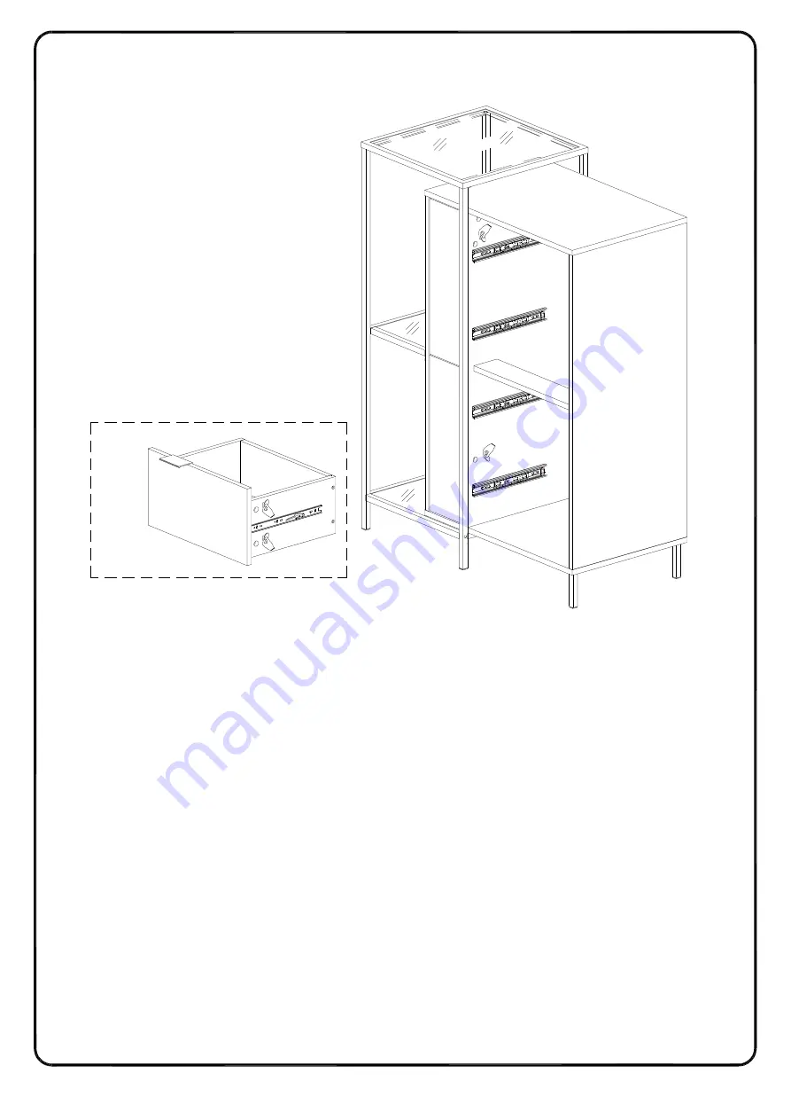 Walker Edison AF4DRISA Assembly Instructions Manual Download Page 38