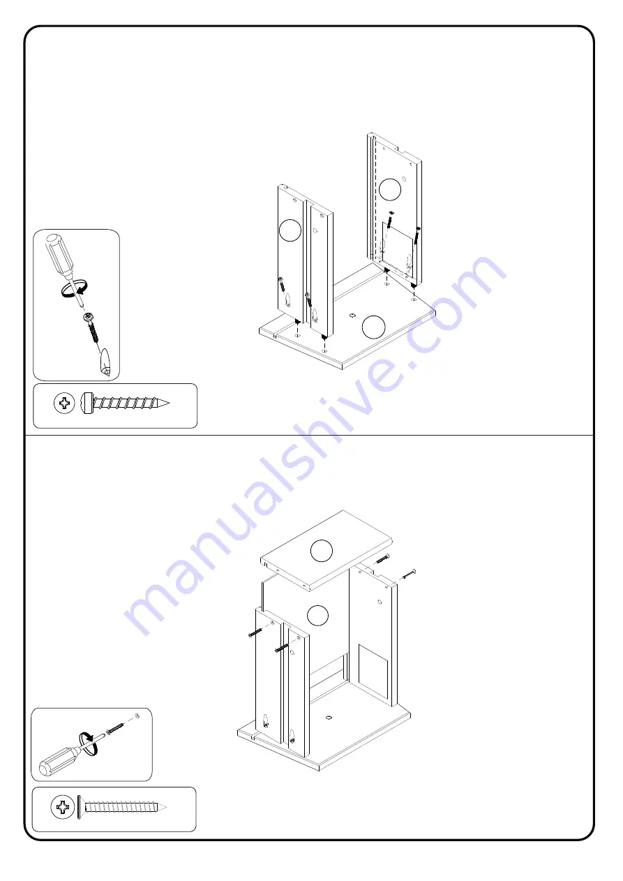 Walker Edison ATB20NS Assembly Instruction Manual Download Page 9