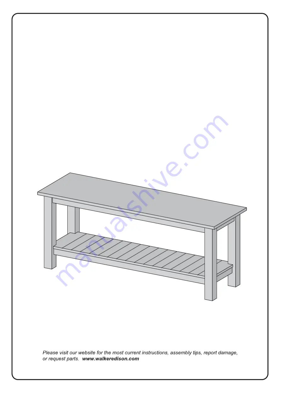 Walker Edison B50CYSL Assembly Instructions Manual Download Page 1