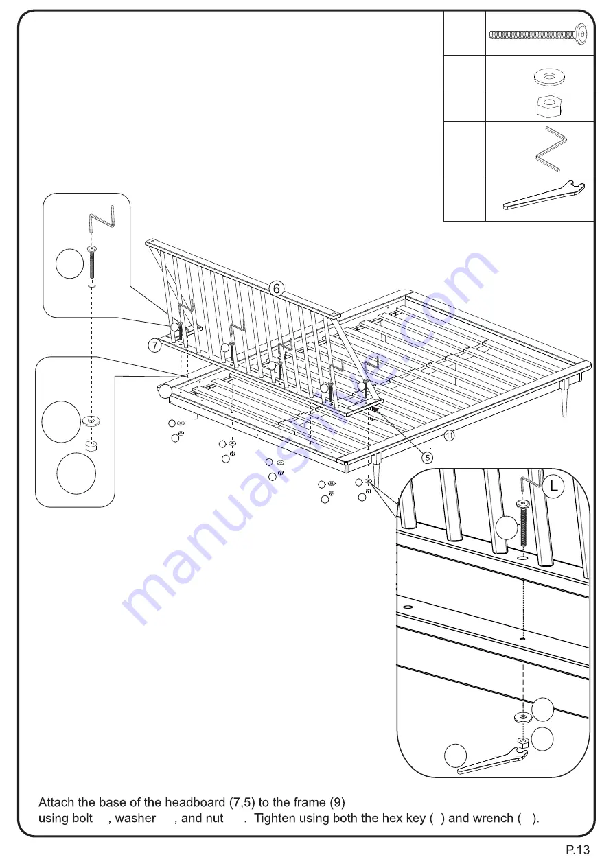 Walker Edison BQSPIN Assembly Instructions Manual Download Page 13