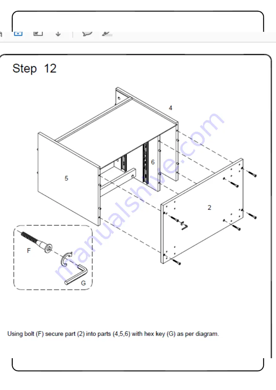 Walker Edison BR25LINNS Assembly Instructions Manual Download Page 16