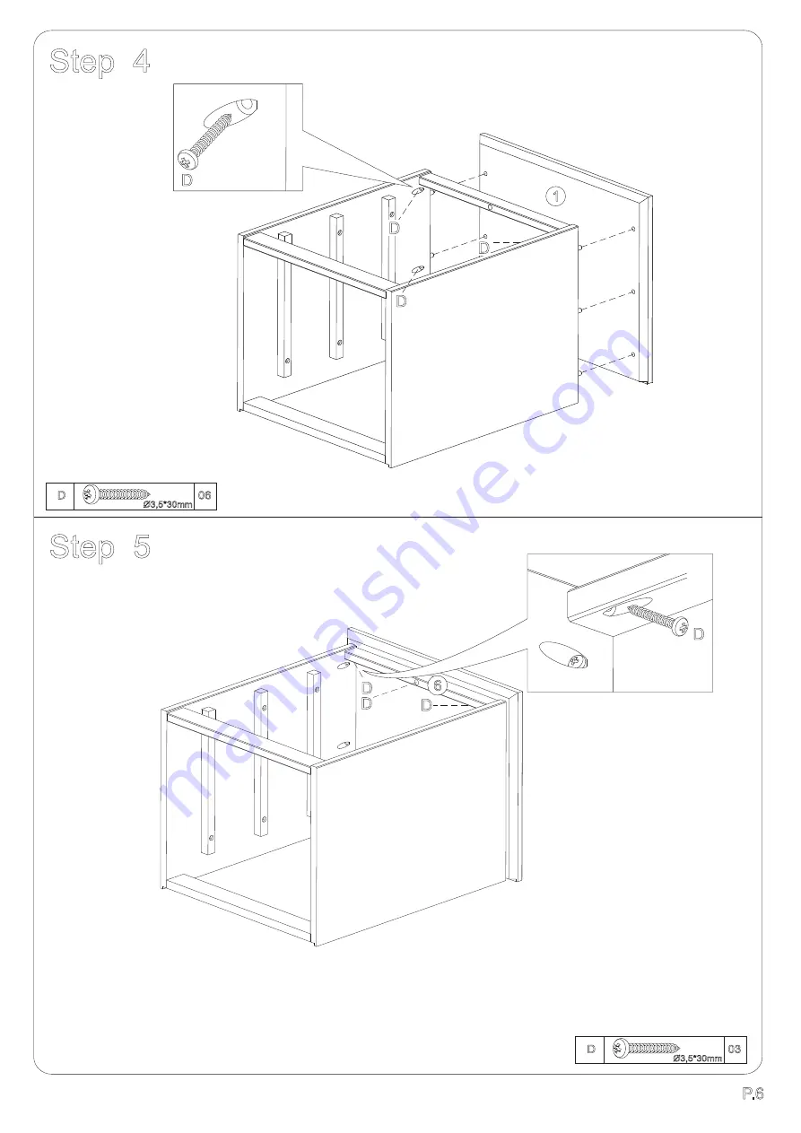 Walker Edison BR3DNS Скачать руководство пользователя страница 6