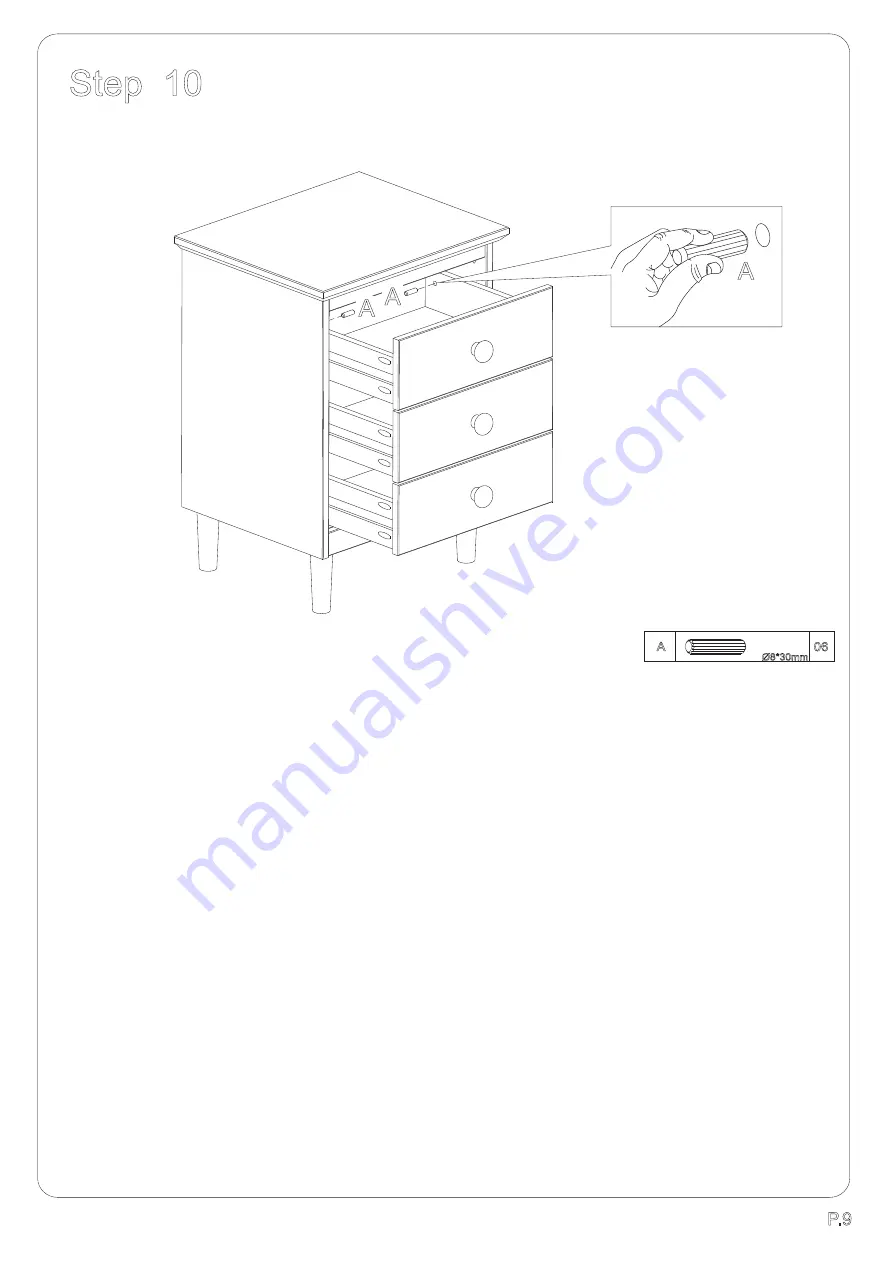 Walker Edison BR3DNS Скачать руководство пользователя страница 9