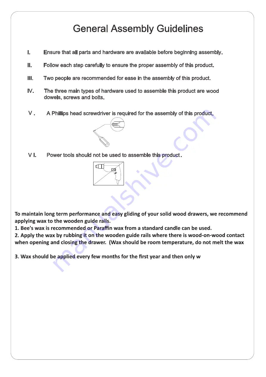 Walker Edison BR4DLYDDR Assembly Instructions Manual Download Page 2