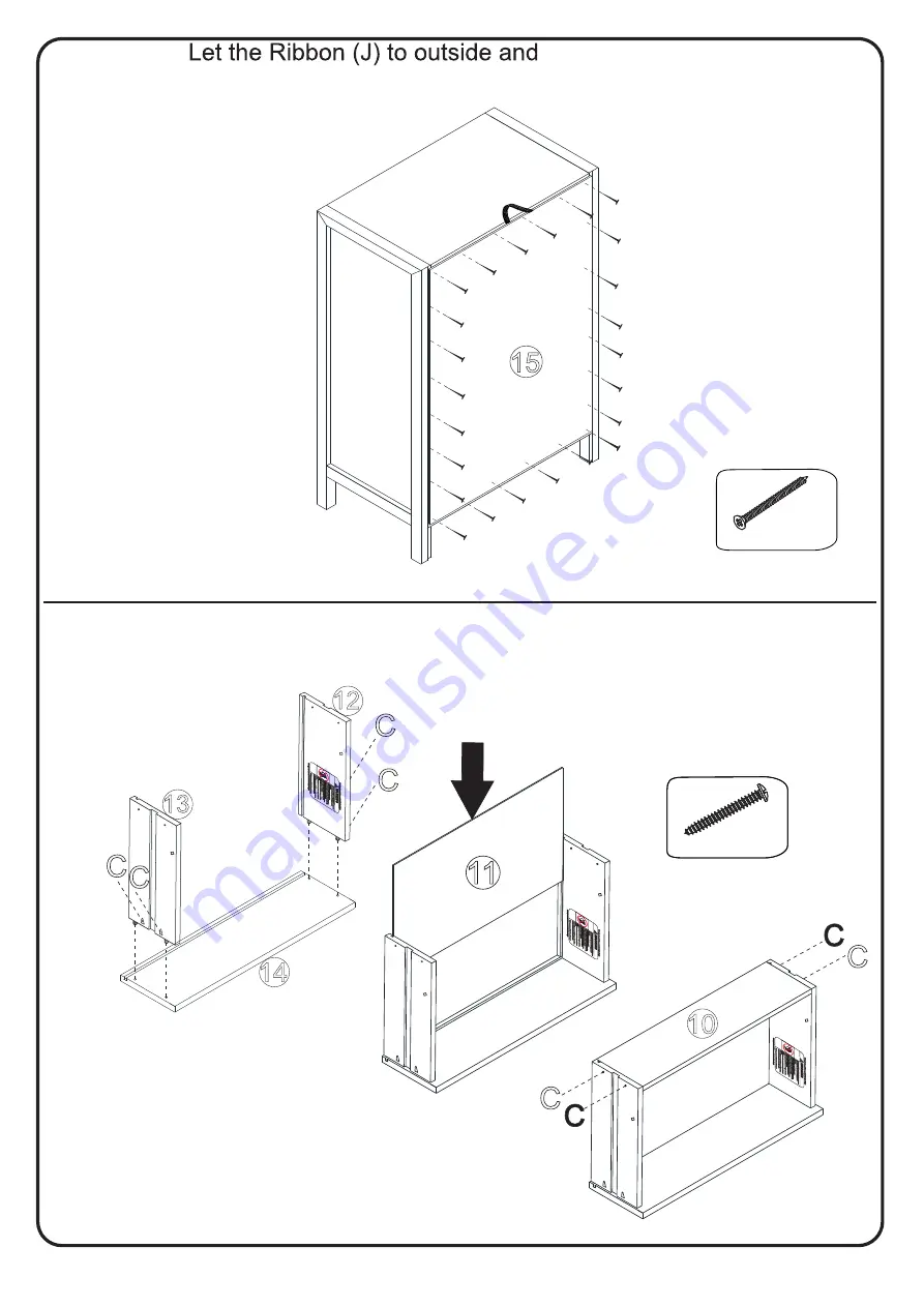 Walker Edison BR4DLYDDR Assembly Instructions Manual Download Page 9