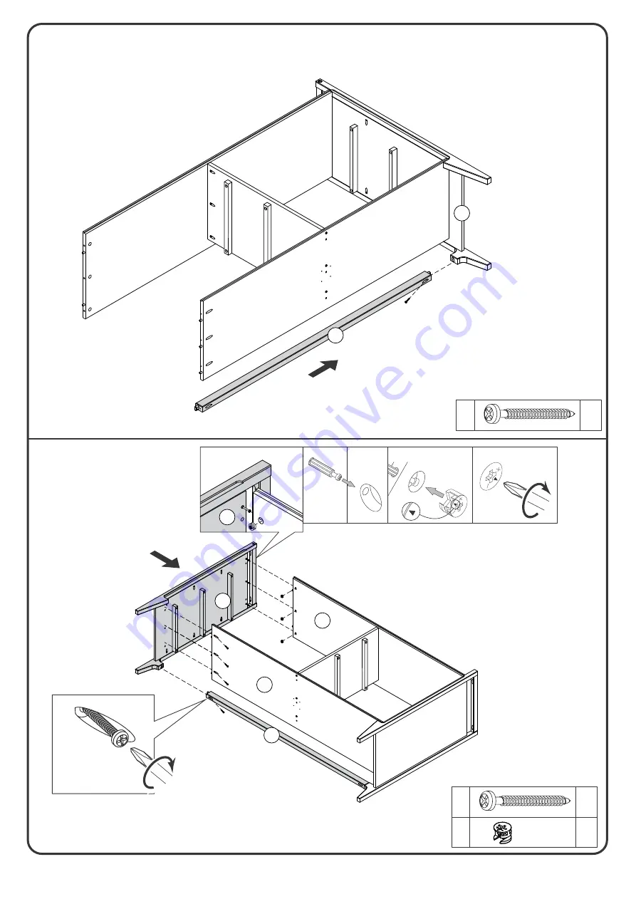 Walker Edison BR58OSW6D Assembly Instructions Manual Download Page 12