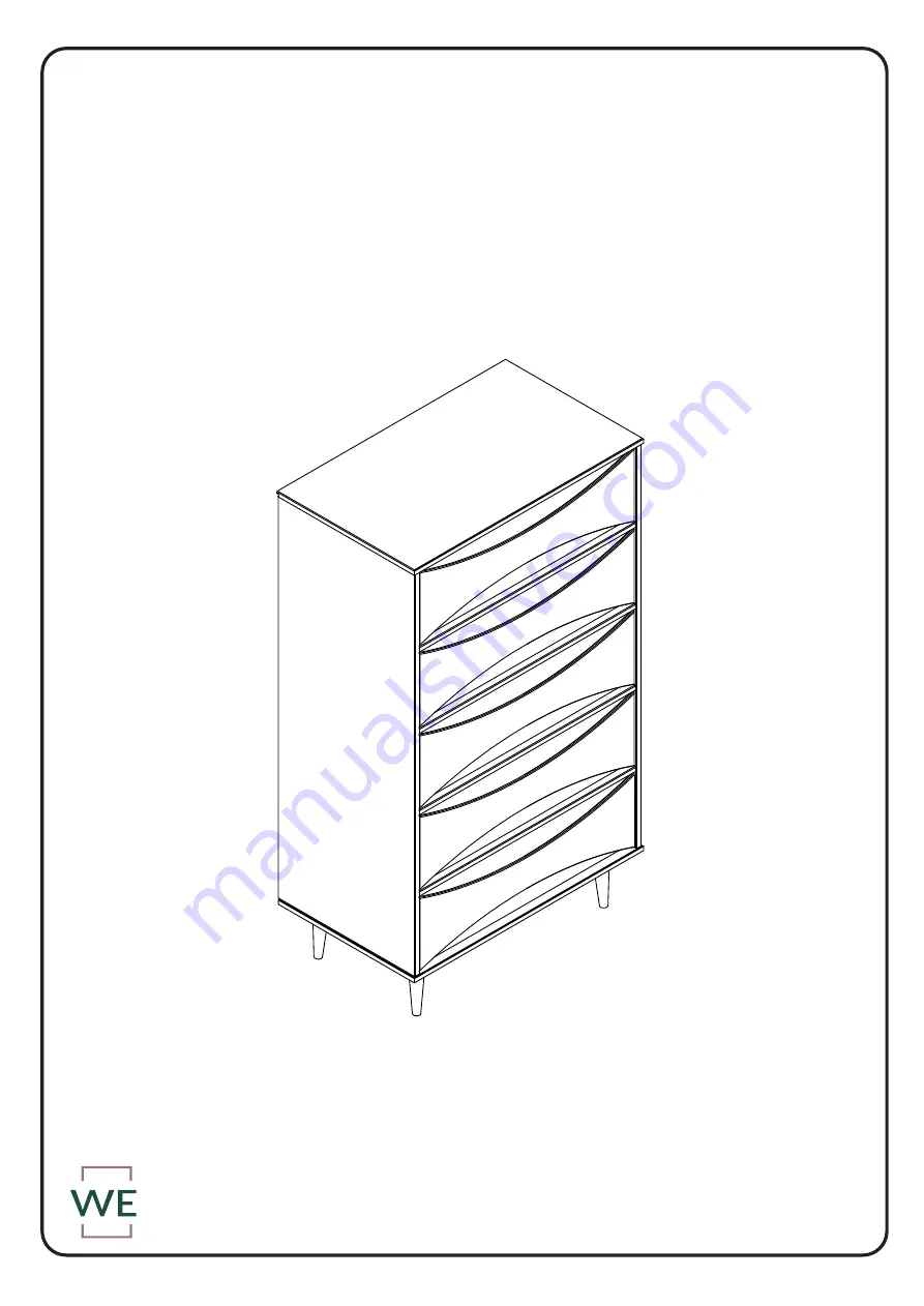 Walker Edison BR5DATTDR Скачать руководство пользователя страница 1