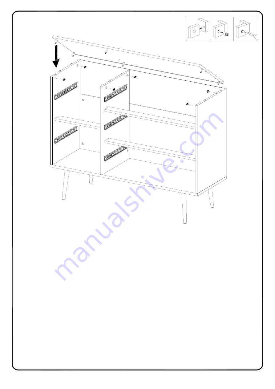 Walker Edison BR5DQUIDR Assembly Instructions Manual Download Page 25