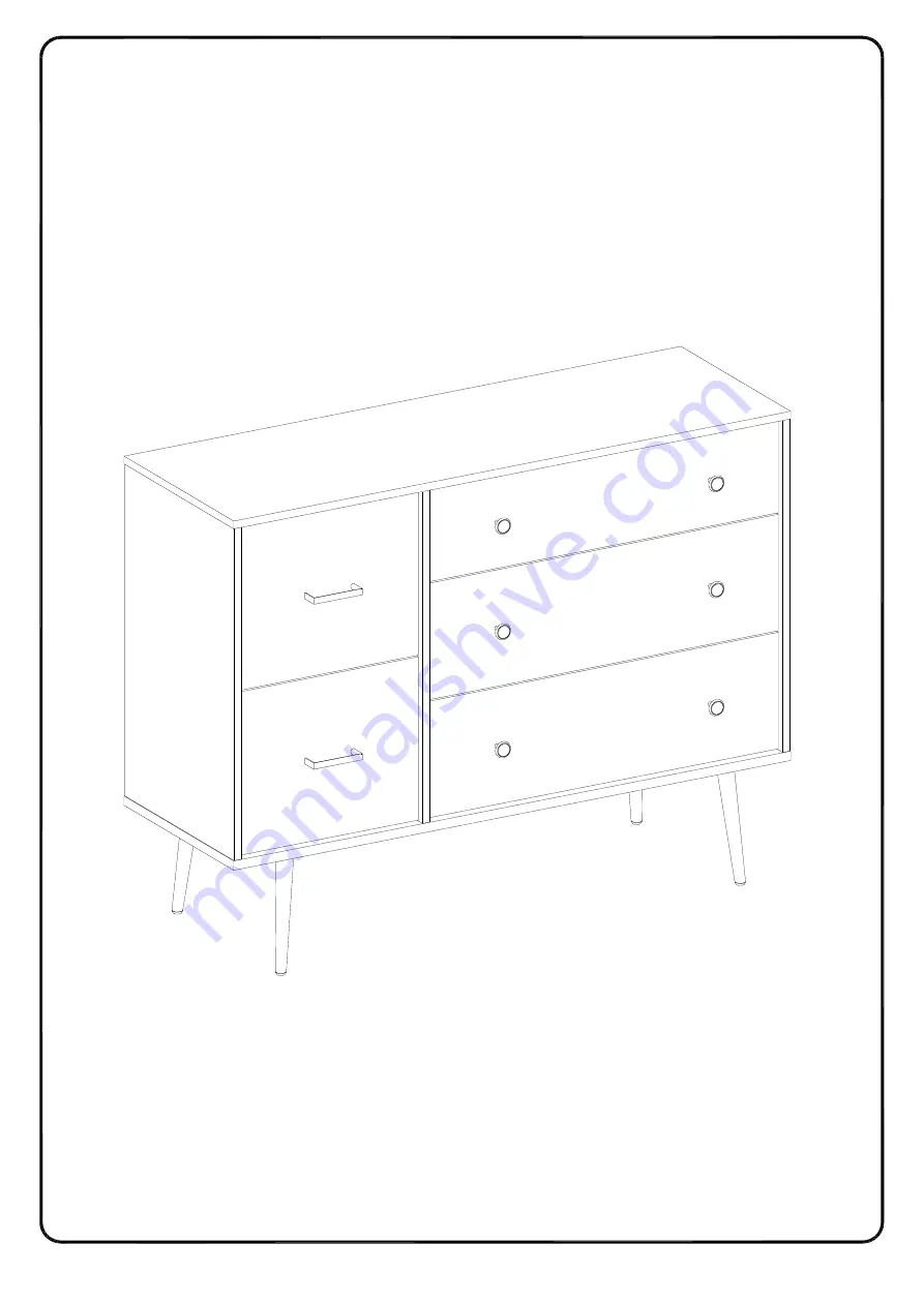 Walker Edison BR5DQUIDR Assembly Instructions Manual Download Page 41