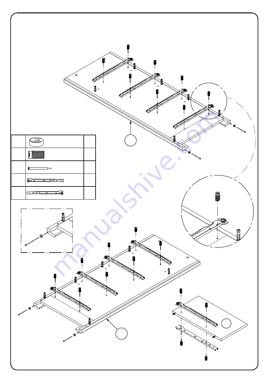 Walker Edison BR5OKLD Assembly Instructions Manual Download Page 6