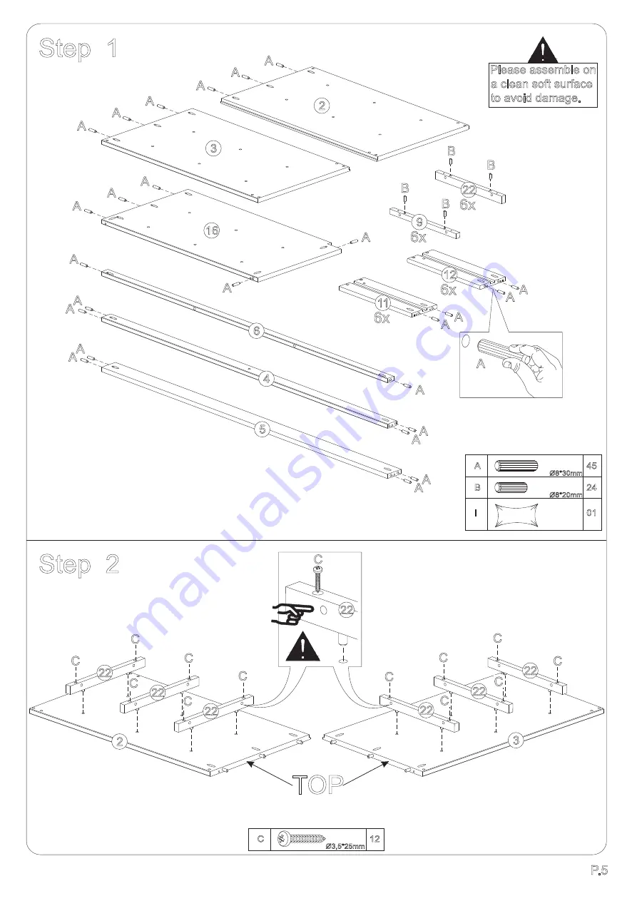 Walker Edison BR6DDDR Скачать руководство пользователя страница 5