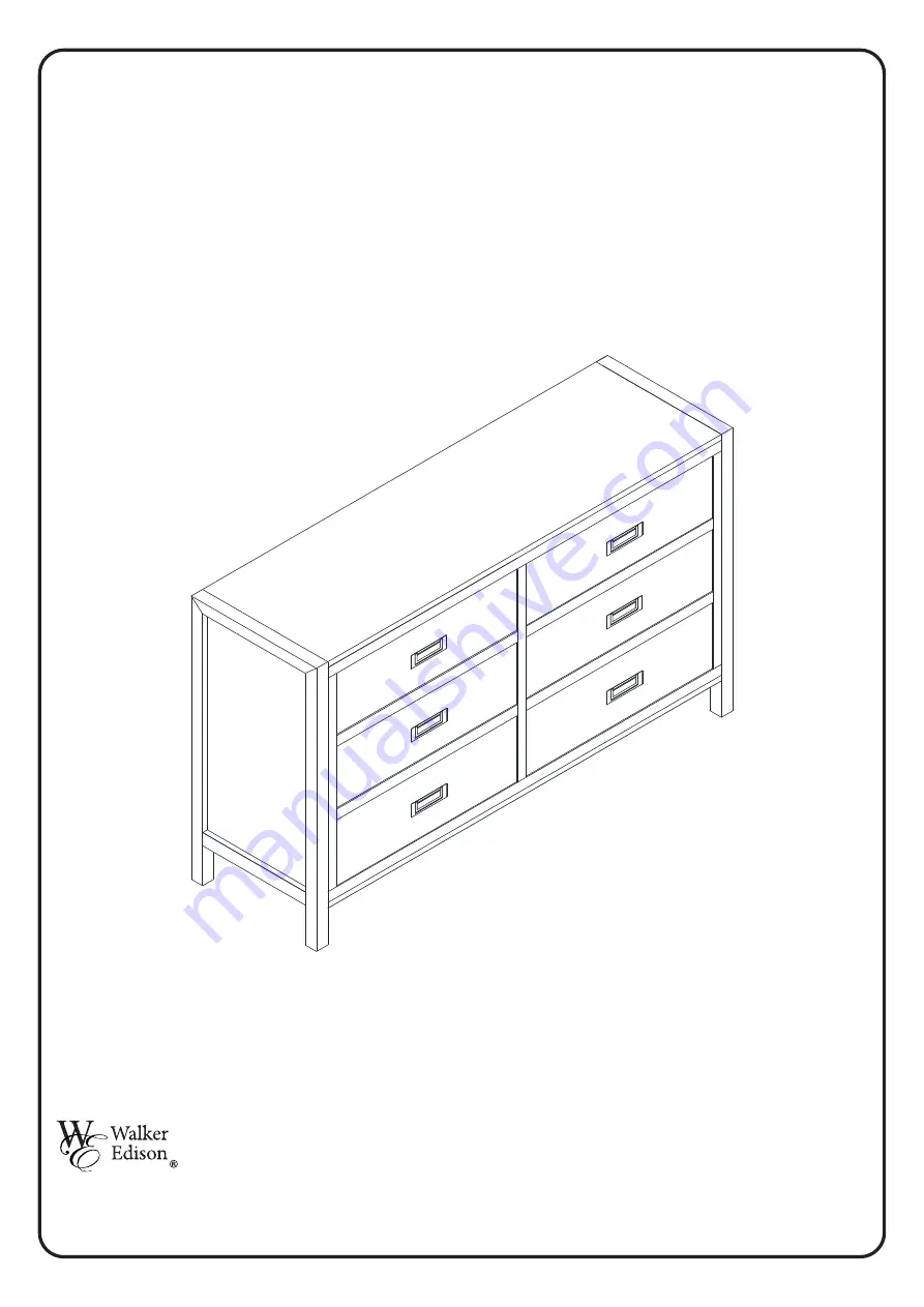 Walker Edison BR6DLYDDR Скачать руководство пользователя страница 1