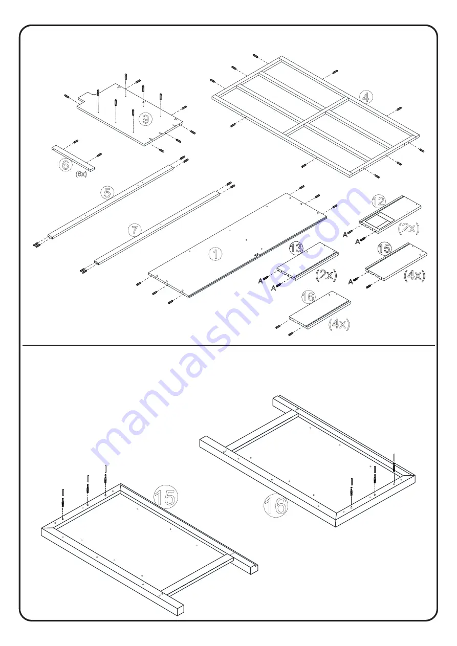 Walker Edison BR6DLYDDR Скачать руководство пользователя страница 5