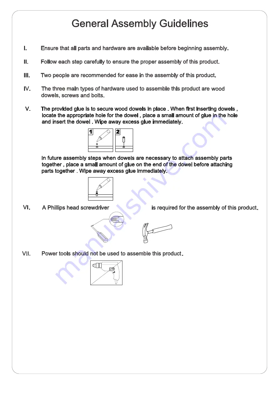 Walker Edison BR6DSLDR Скачать руководство пользователя страница 2