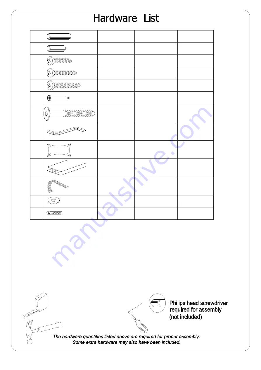 Walker Edison BR6DSLDR Assembly Instructions Manual Download Page 4