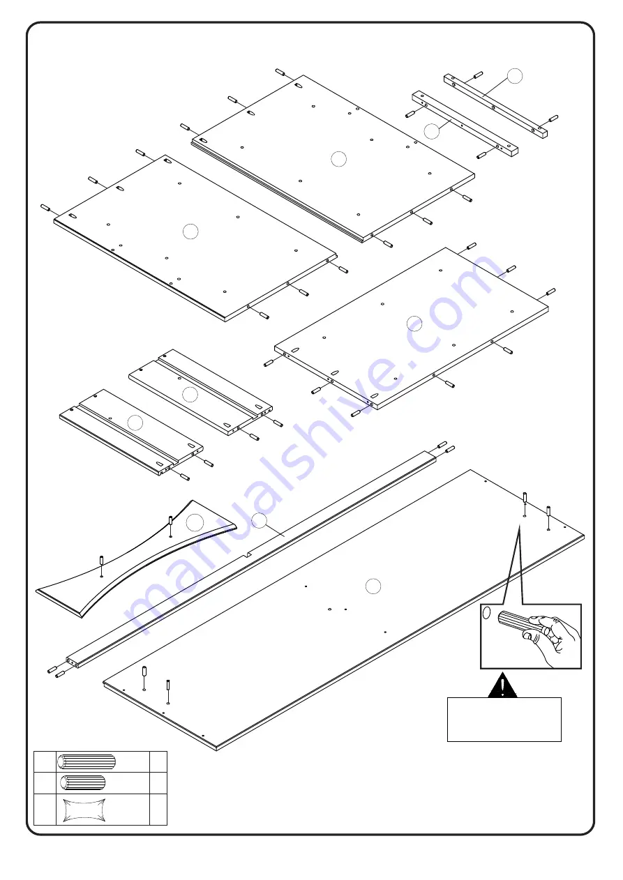 Walker Edison BRATT6DRD Assembly Instructions Manual Download Page 5