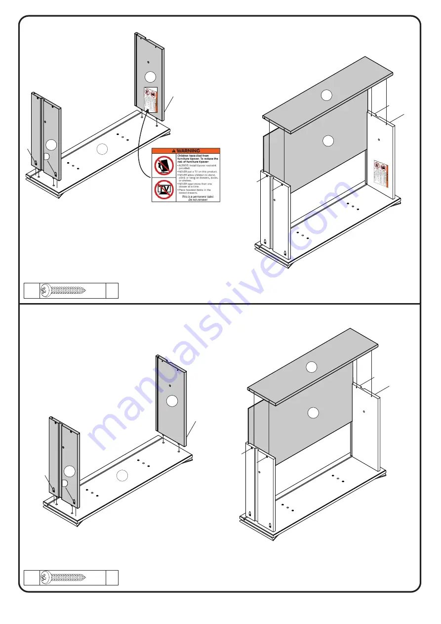 Walker Edison BRATT6DRD Assembly Instructions Manual Download Page 10