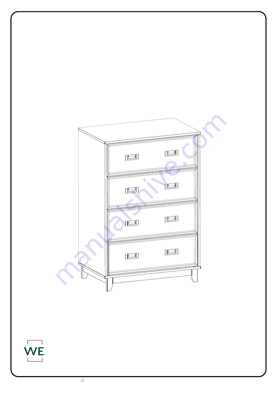 Walker Edison BRLAC4D Assembly Instruction Manual Download Page 1