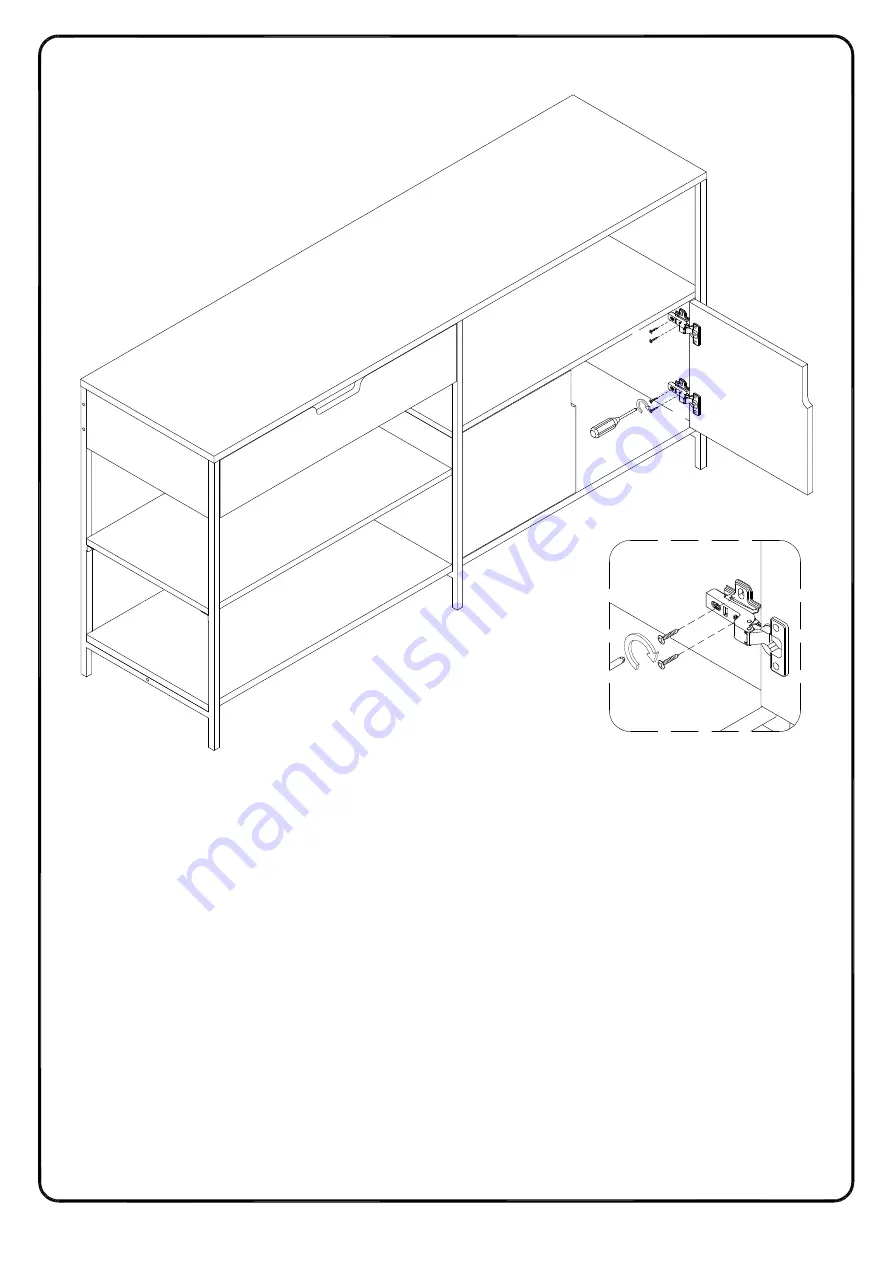 Walker Edison BS58KEAST Assembly Instructions Manual Download Page 25