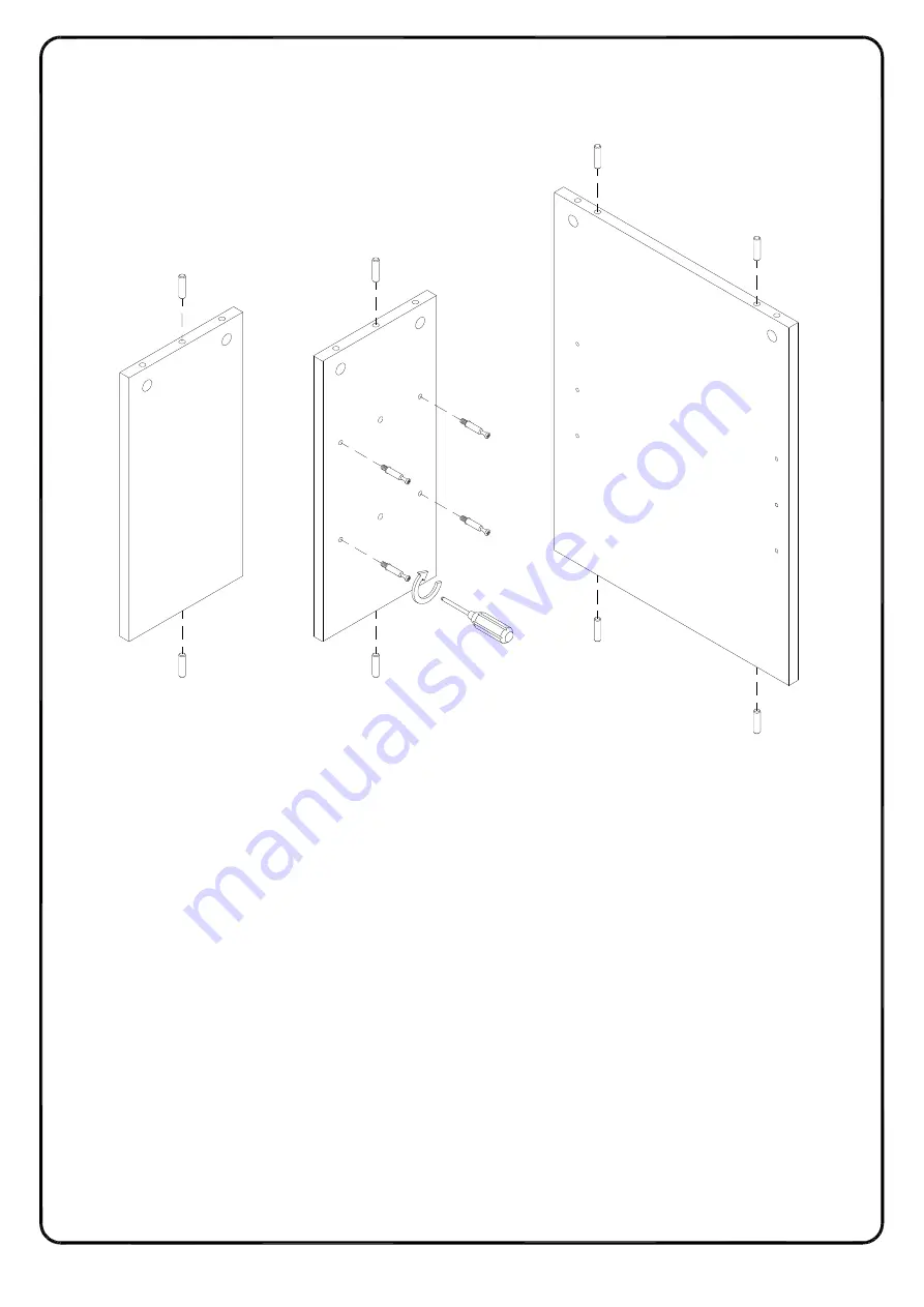 Walker Edison BS64BELHUT Assembly Instructions Manual Download Page 14