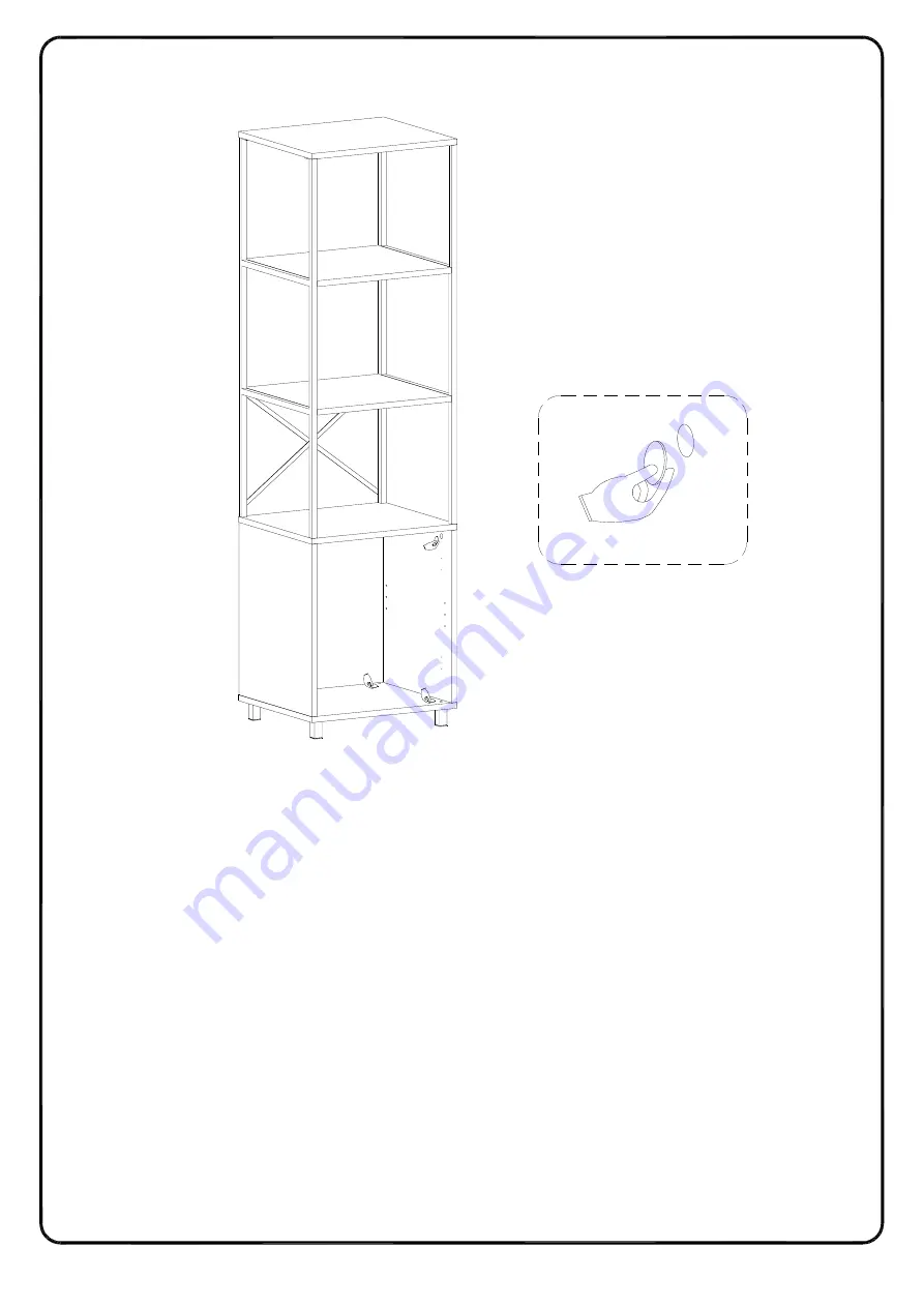 Walker Edison BS64LAN1D Assembly Instructions Manual Download Page 16