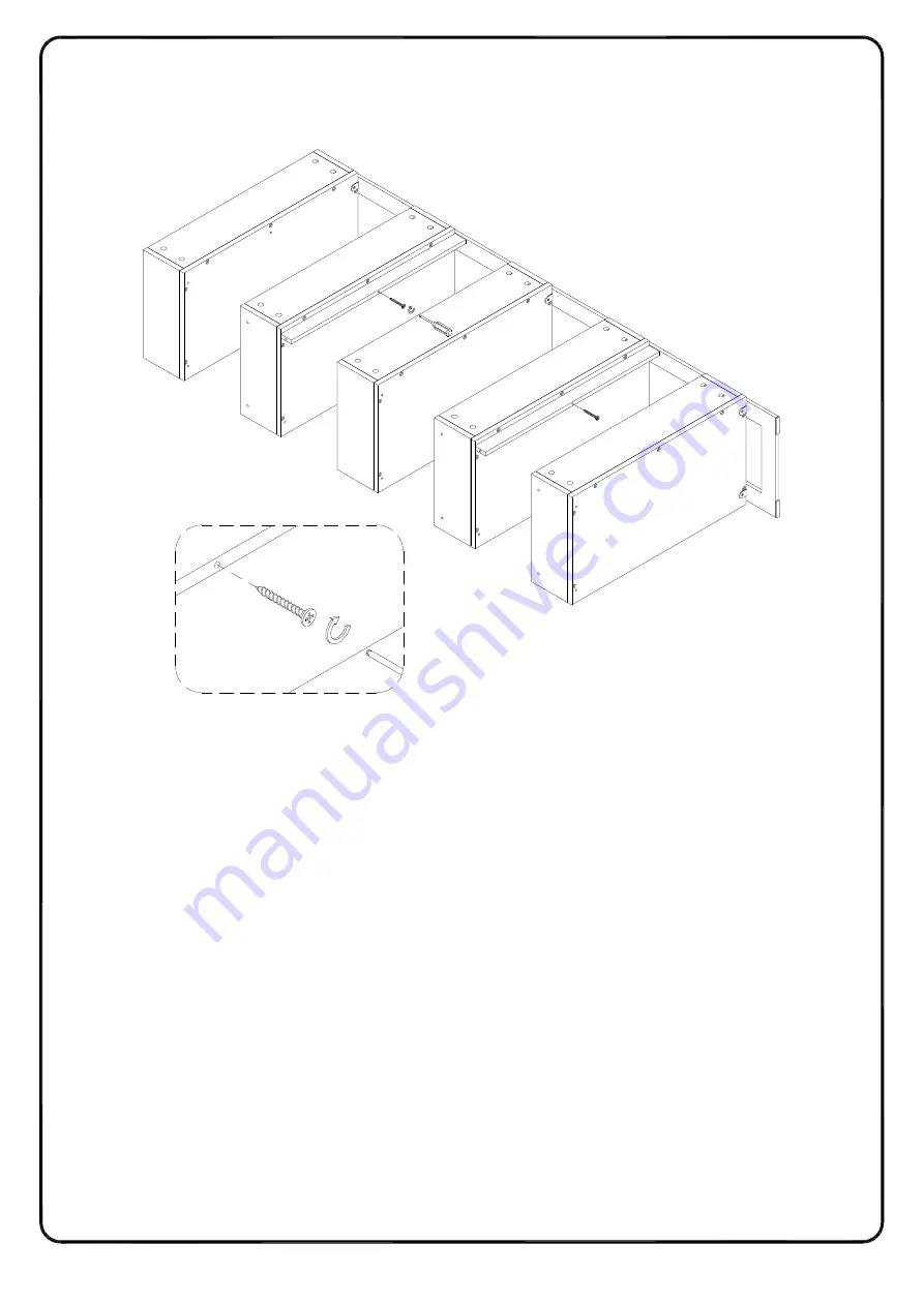 Walker Edison BS64MOR5 Assembly Instructions Manual Download Page 15