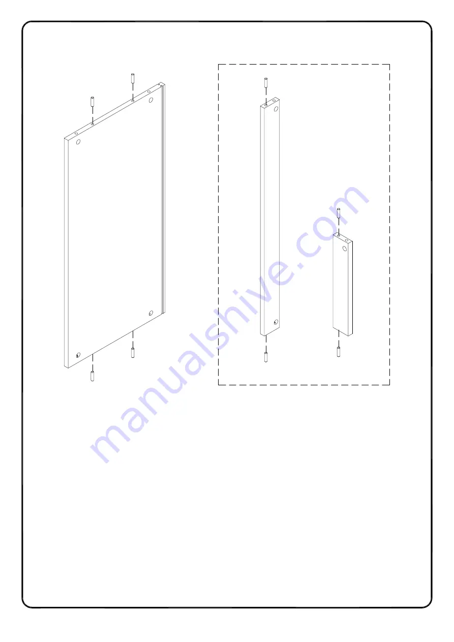 Walker Edison BS68CLHUT Assembly Instructions Manual Download Page 6