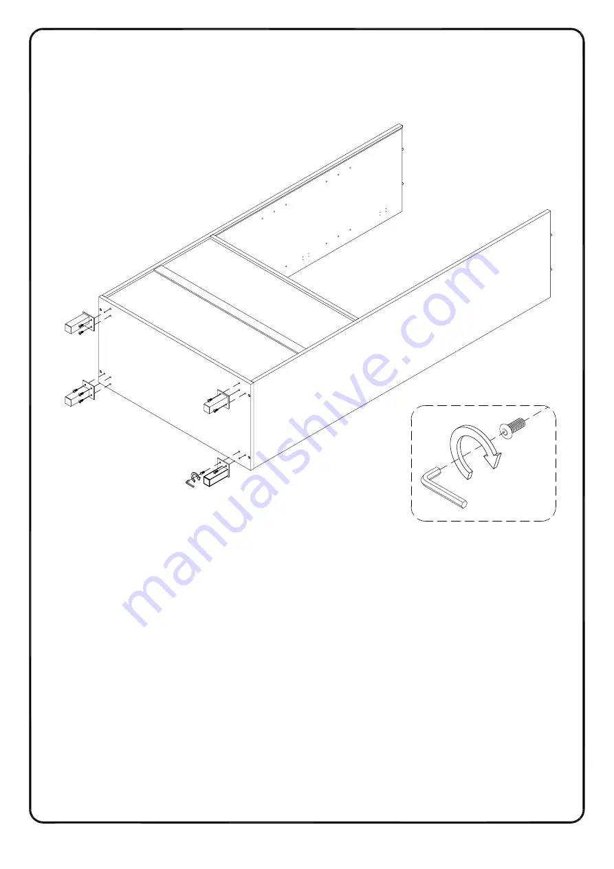 Walker Edison BS68CLHUT Assembly Instructions Manual Download Page 21