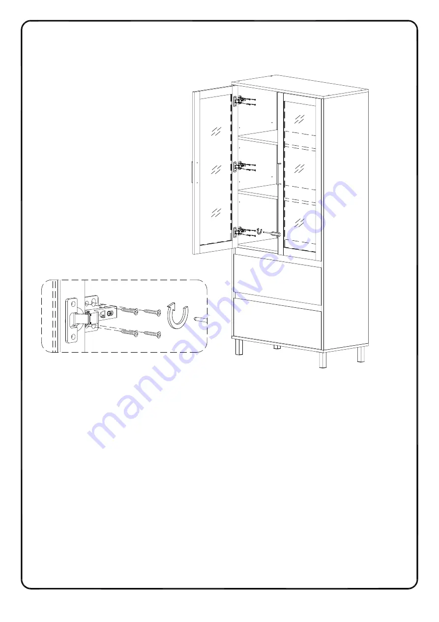 Walker Edison BS68CLHUT Assembly Instructions Manual Download Page 32