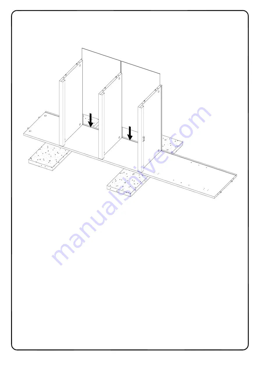 Walker Edison BS68LUK2D Assembly Instructions Manual Download Page 14