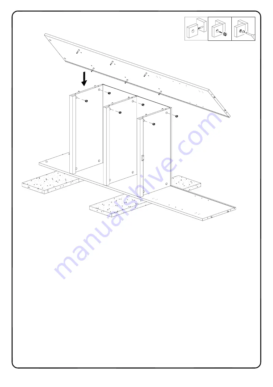 Walker Edison BS68LUK2D Assembly Instructions Manual Download Page 15