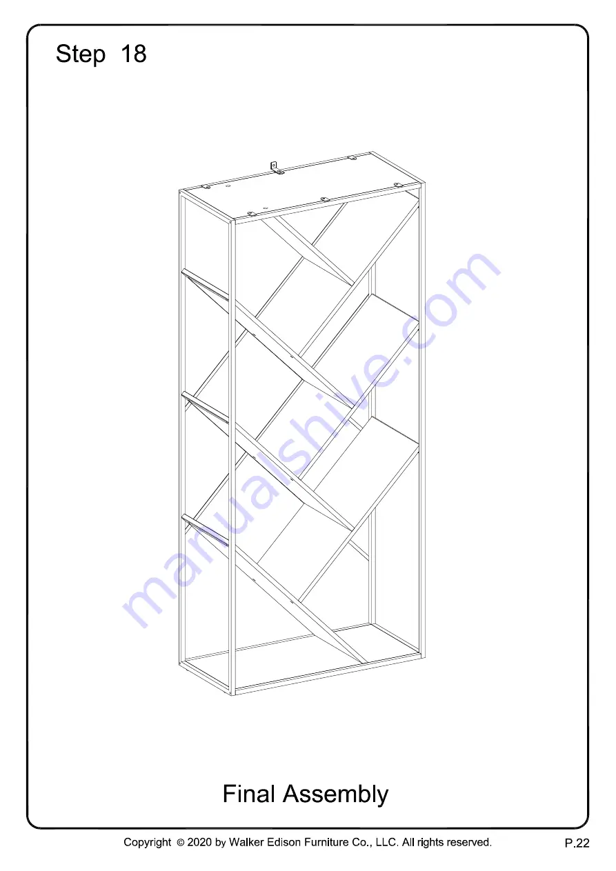 Walker Edison BS68VON Скачать руководство пользователя страница 22