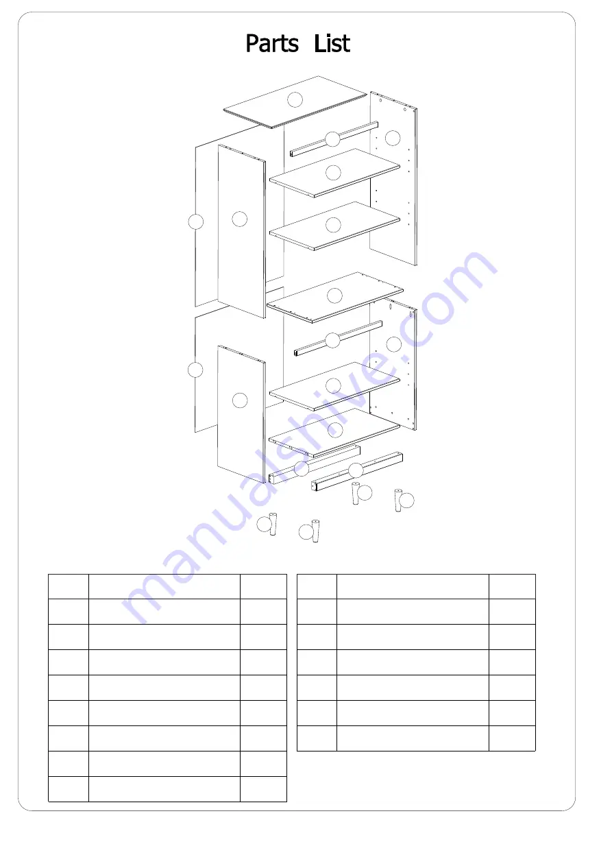 Walker Edison BS70SPNC Скачать руководство пользователя страница 3