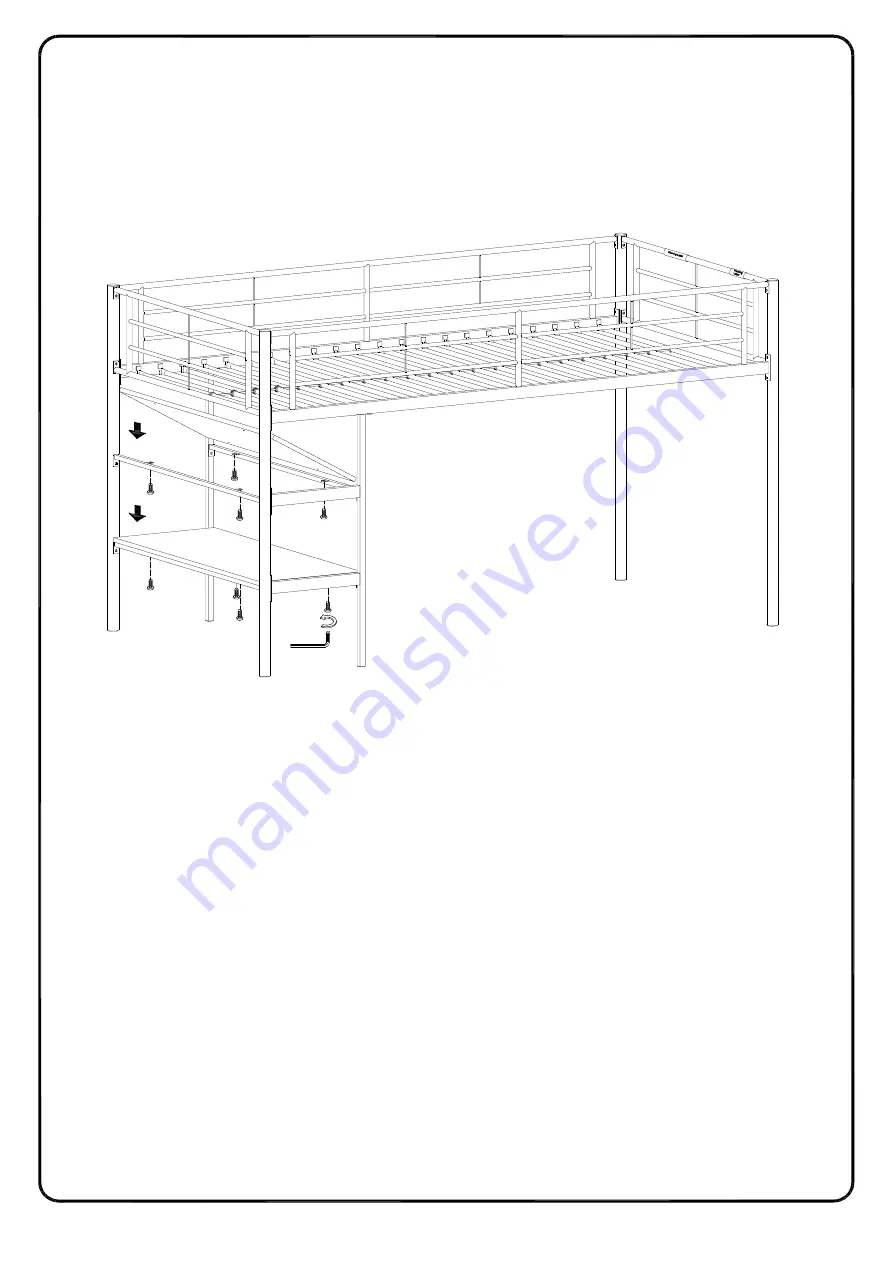 Walker Edison BTLD46SP Assembly Instructions Manual Download Page 31