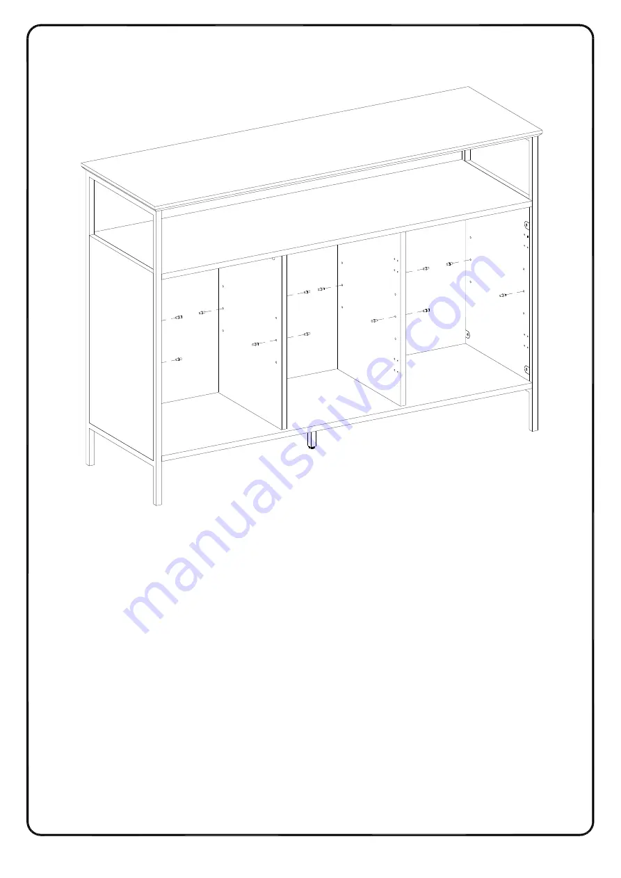 Walker Edison BU48RAD3D Assembly Instructions Manual Download Page 18