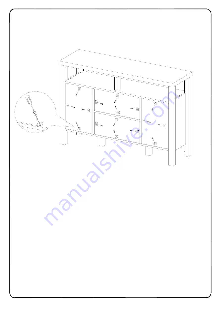 Walker Edison BU52JOR Assembly Instructions Manual Download Page 25