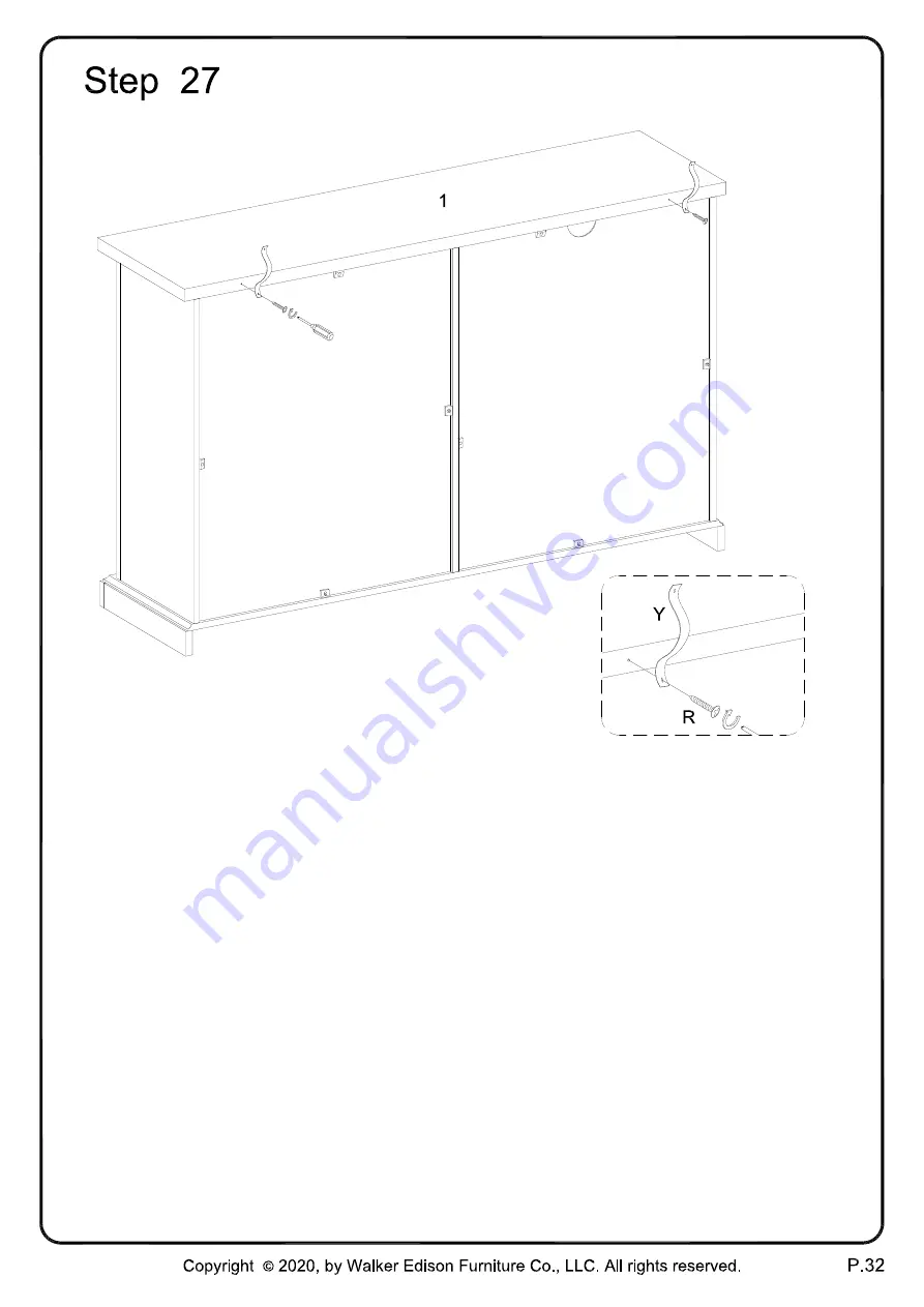 Walker Edison BU56SBD3DR Скачать руководство пользователя страница 32