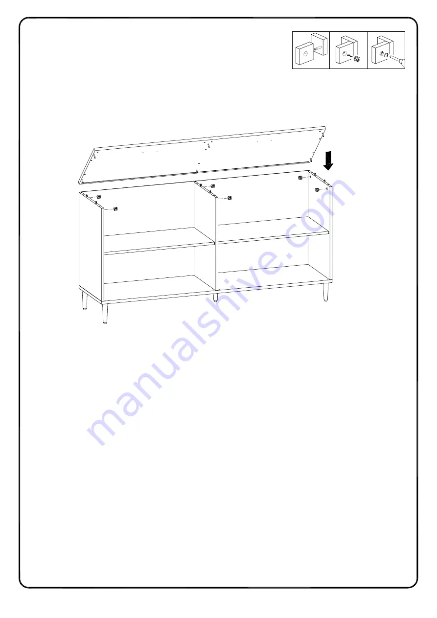 Walker Edison BU58HPBM Assembly Instructions Manual Download Page 21