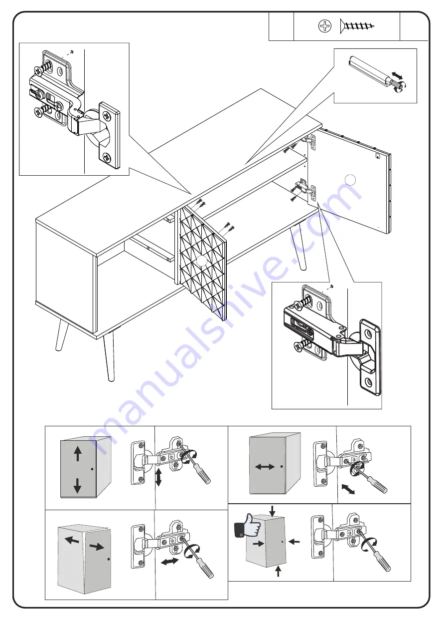 Walker Edison BU58TESSW Assembly Instructions Manual Download Page 10