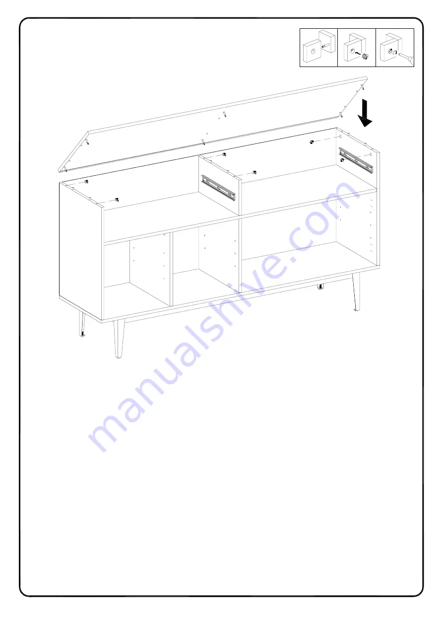 Walker Edison BU60BALWM Assembly Instructions Manual Download Page 19