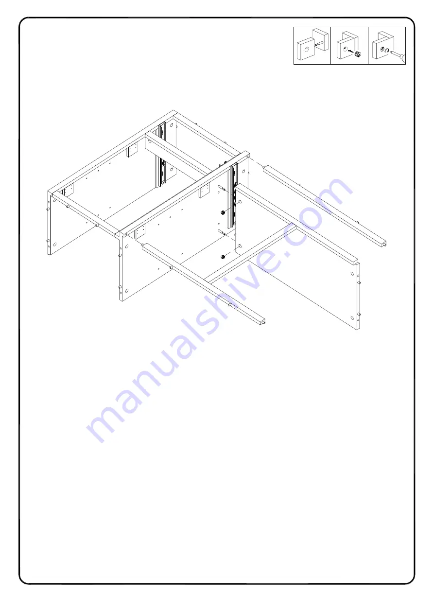 Walker Edison BU60LANFW Assembly Instructions Manual Download Page 15