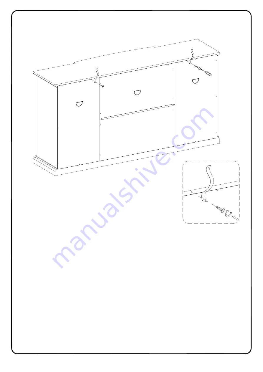 Walker Edison BU60LANFW Assembly Instructions Manual Download Page 36