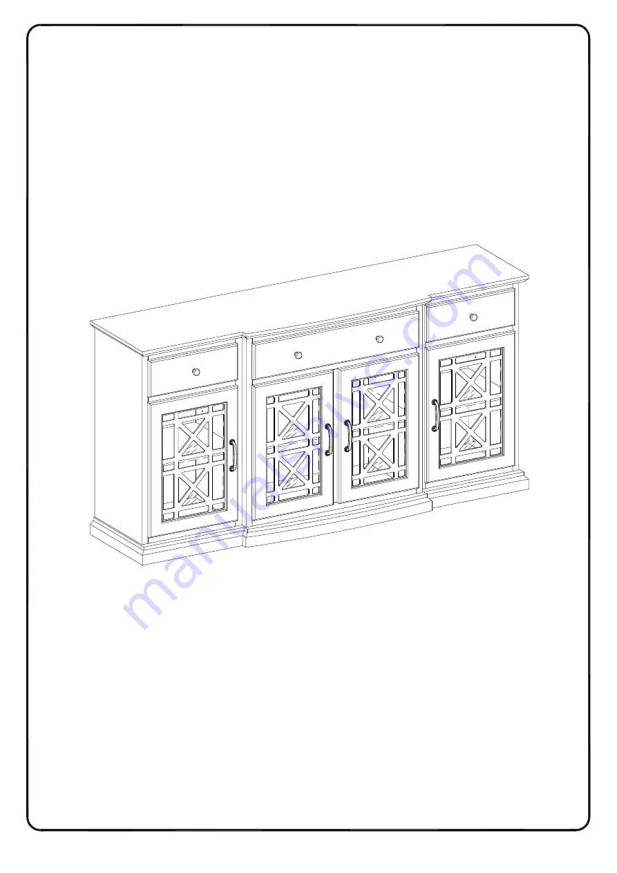 Walker Edison BU60LANFW Assembly Instructions Manual Download Page 38