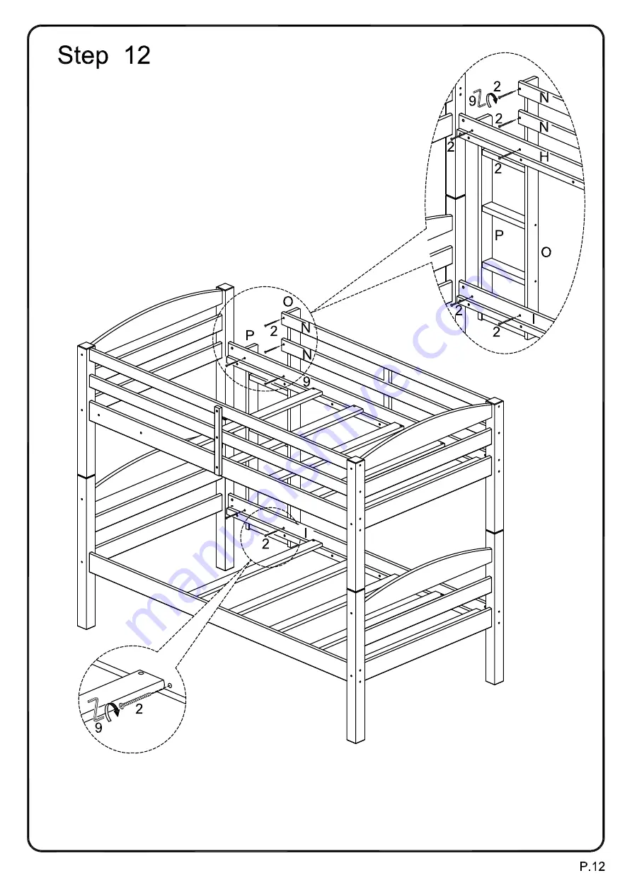 Walker Edison BWSTOT Скачать руководство пользователя страница 12