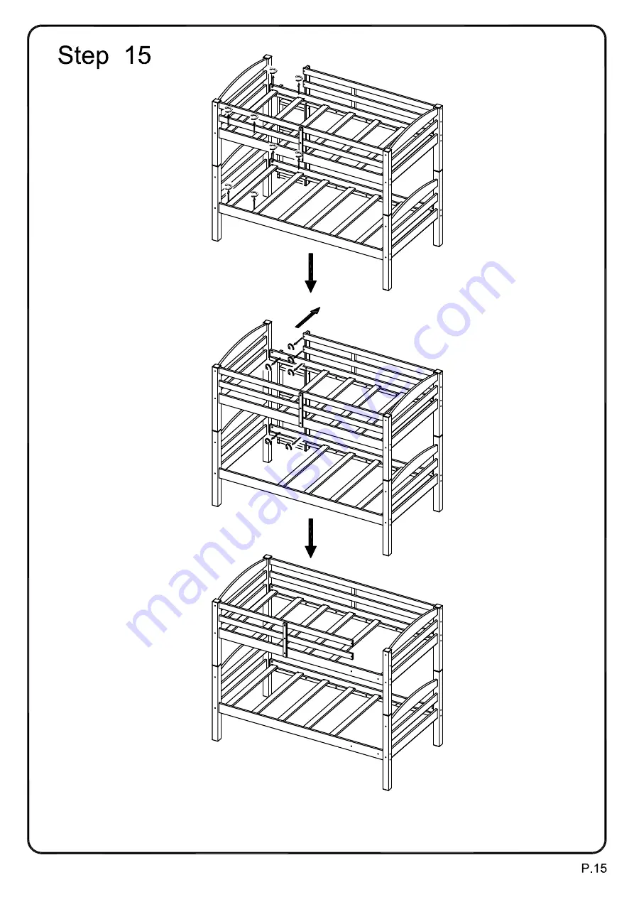 Walker Edison BWSTOT Assembly Instructions Manual Download Page 15