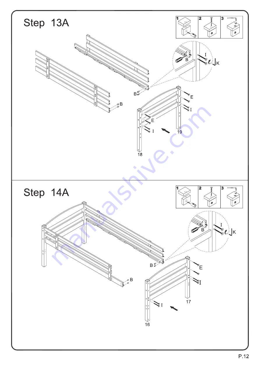 Walker Edison BWTOD Assembly Instructions Manual Download Page 12