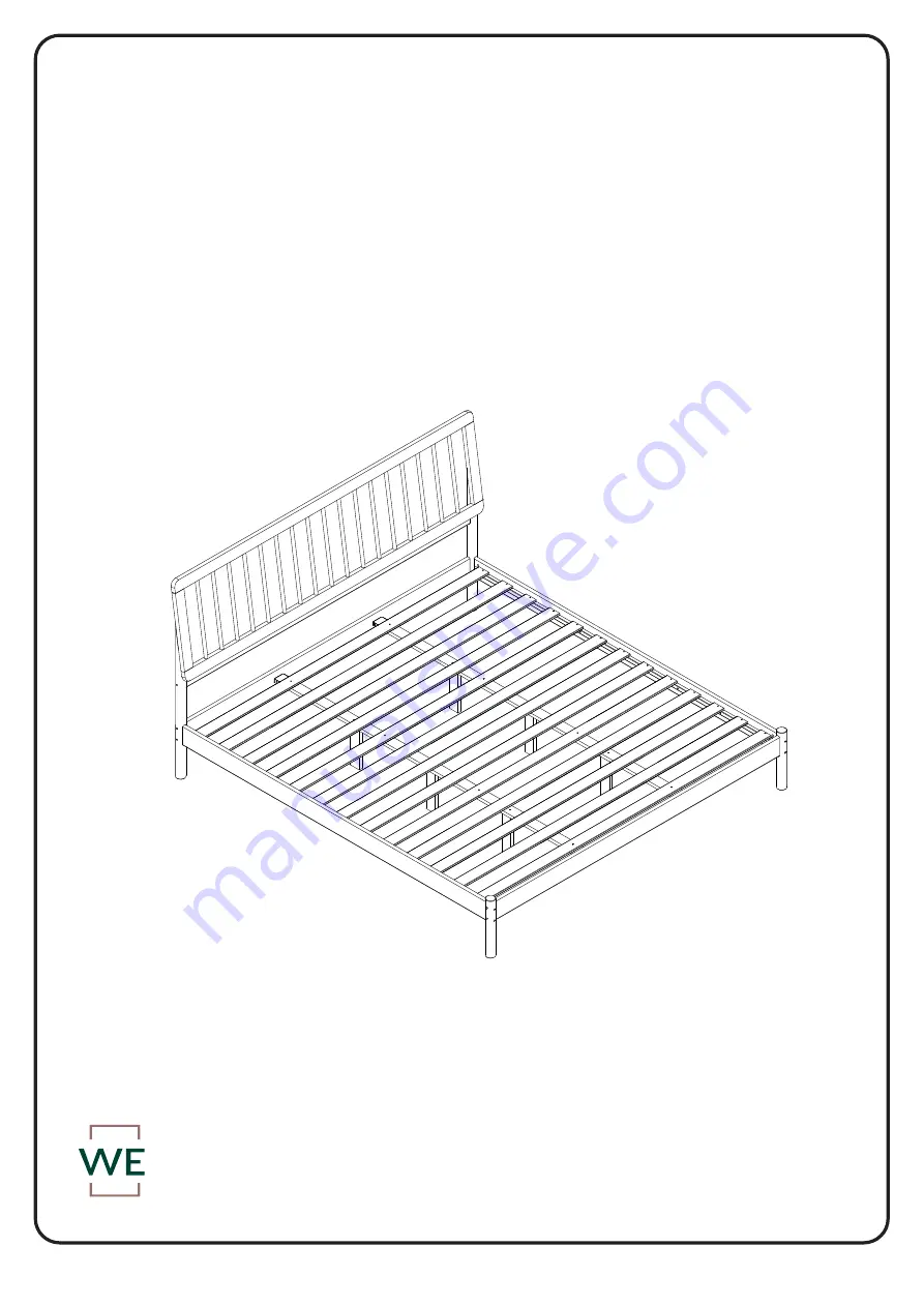 Walker Edison Cama CMAB8B Assembly Instructions Manual Download Page 1