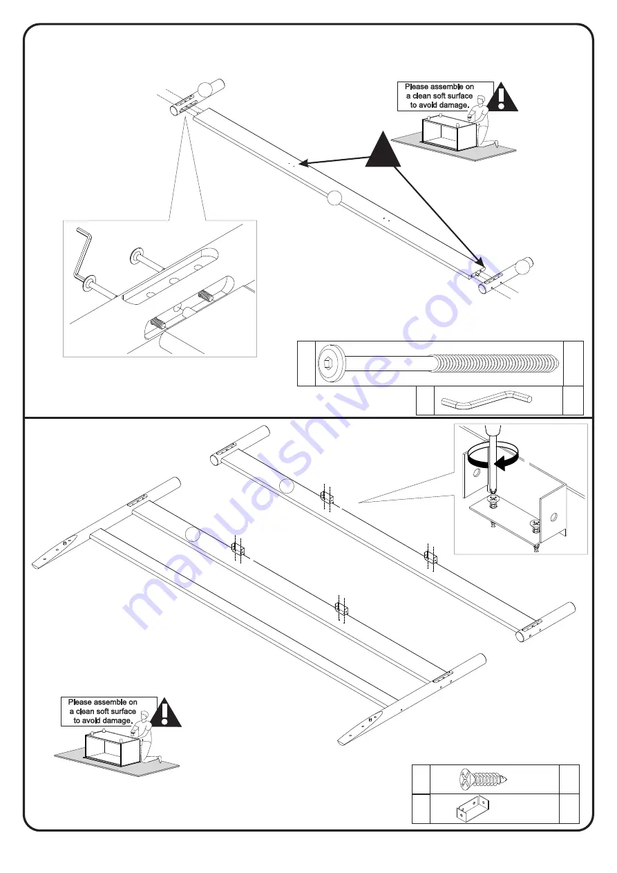 Walker Edison Cama CMAB8B Assembly Instructions Manual Download Page 6