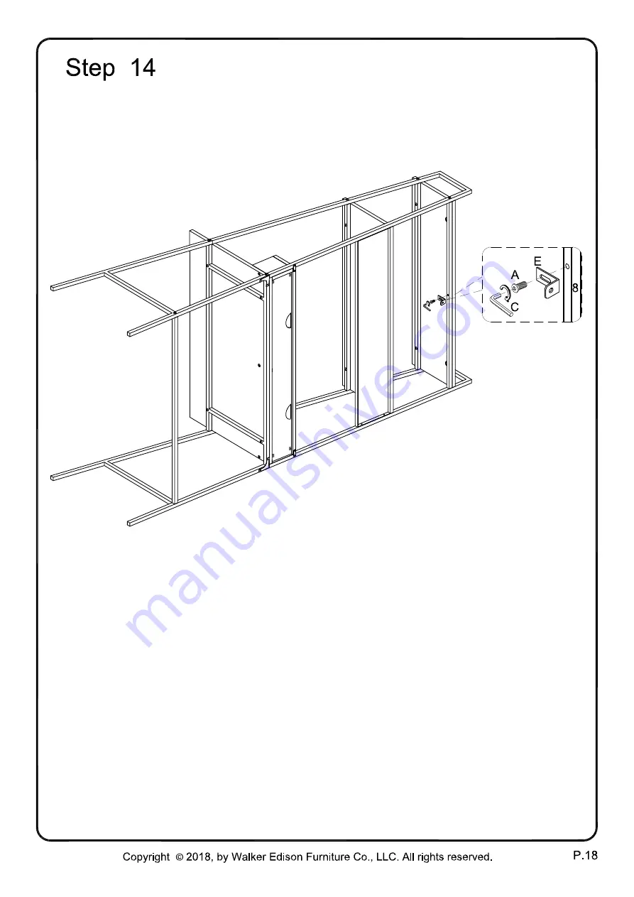 Walker Edison D36ARLO Assembly Instructions Manual Download Page 18