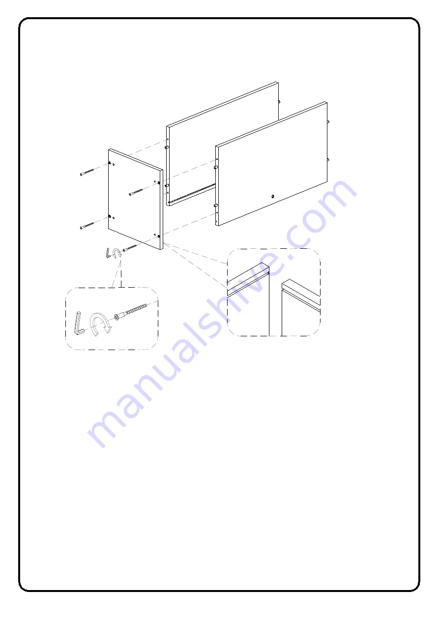 Walker Edison GORH8G Assembly Instructions Manual Download Page 14